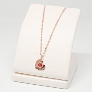 오팔하우스 14k 루비큐 하트 목걸이 OPPKN848