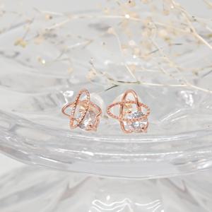 오팔하우스 14k 별 큐빅 귀걸이 OPPKE6105