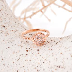 오팔하우스 14k 국화꽃 큐빅 반지 OPDLR5967