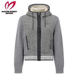 [마스터바니] 여성 덤블 믹스 패딩 후드 집업 가디건