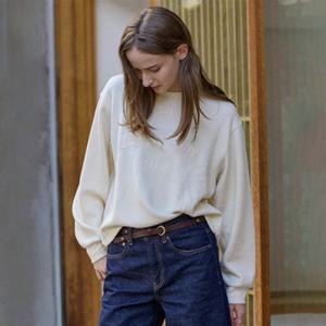 [코데즈컴바인] 볼륨자수 밑단 스트링 TS (CKD-TS506WA)