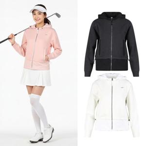 럭스골프 여성 하이브리드 패딩 매치 방풍 니트 후드 자켓 LB25W810W