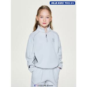 [MLB키즈US] (7AMTB0556-50GRL) 아웃도어 베이직 폴라플리스 하프넥 맨투맨 아동맨투맨 키즈맨투맨
