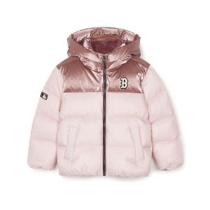 MLB키즈패딩 NQK 7ADJR0446-43PKL 하이퍼 메탈배색 숏다운 보스턴 레드삭스