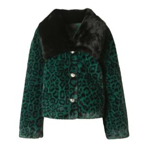 [르니앤맥코이]퍼카라 레오파드 퍼 자켓 MM12MJ772HJY