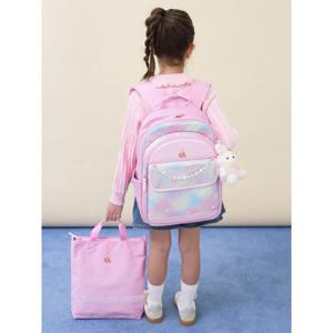 (26SS 10%OFF)[빈폴키즈] 여아 오로라 책가방 2SET  라이트 핑크 (BI61D4G02Y)