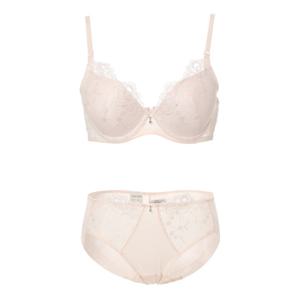 [비비안(언더웨어)]BR978A BP978AP 패치자수 꾸띄르 볼륨업 몰드브라 햄팬티세트