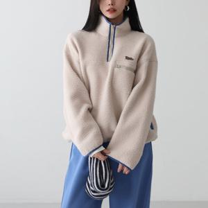 [피핀] 112674 캠프 플리스 아노락 맨투맨