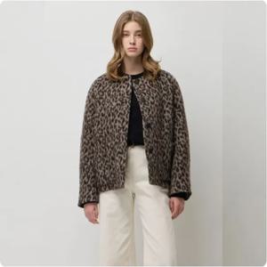 [시슬리]레오파드 싱글 코트 SACT49561