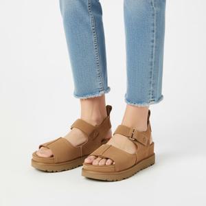 어그 25SS 체스트넛 클래식 골든스타 하이 플랫폼 스웨이드 샌들 1167356 CHE