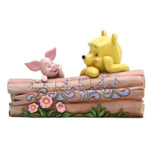 에네스코 디즈니 통나무 위 푸와 피그렛 피규어 10cm (E6005964)