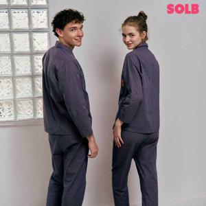 [솔브]면100 사계절 착용하는 깔끔한 체크 남여커플파자마 SSPA2531WMSET