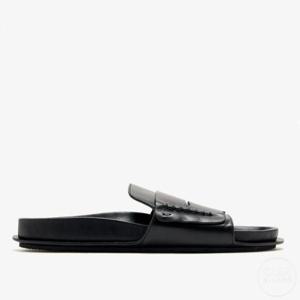 자크뮈스 레스 샌들 모카신 블랙 레더 여성 251FO172 3173 990