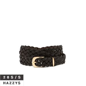 헤지스여성 HSBE6B102 소가죽 위빙 벨트