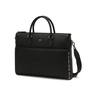 [인기신상] [DBBA6E111BK] 블랙 로고장식 소가죽 토트백