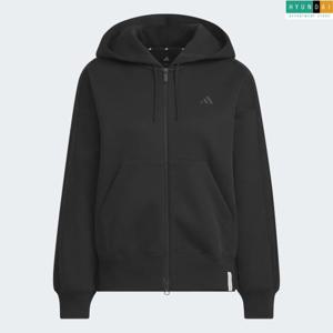 아디다스 현대백화점 [Women] 에센셜 플러스 3-스트라이프 스페이서 니트 루스 핏 풀집 후디 KF8275 인기자켓