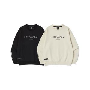 라이프워크긴팔티 CQK LW243MT316 실버 로고 레터링 맨투맨