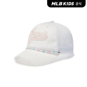 [MLB키즈 공식]26SS 여아 엔젤스 비즈 체인 메쉬캡 LAA (Ivory) 7FCPB0663-41IVS