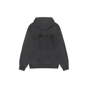 Stussy스투시 모던 에이지 피그먼트 다이드 집 후드 블랙 1975079