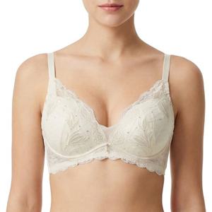 [비비안(언더웨어)]꾸띄루 컬러체인지 패치자수 노와이어 브라 3컬러택1 BR979AST