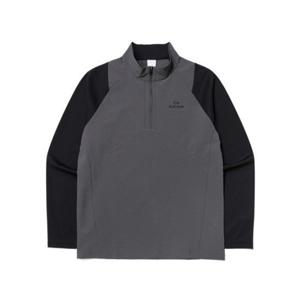 아이더 STORM (스톰) 남성 배색 긴팔 짚업 티셔츠_Dark Grey DMU24206C6 282817