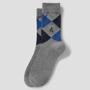 [빈폴] 남성 아가일 장목 양말 - 그레이 BE61KTM023 026