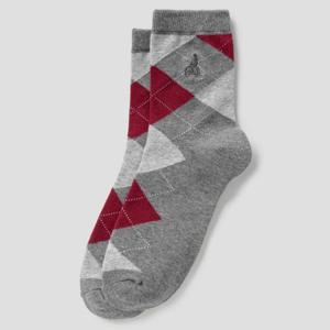 [빈폴] 남성 아가일 중목 양말 - 그레이 BE61KTM133 026