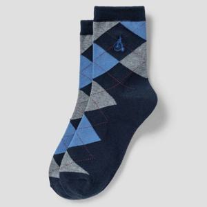 [빈폴] 남성 아가일 중목 양말 - 네이비 BE61KTM13R 026