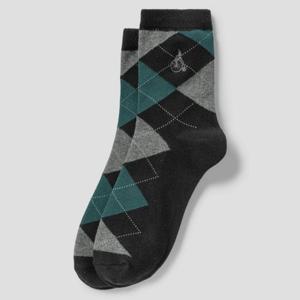 [빈폴] 남성 아가일 중목 양말 - 블랙 BE61KTM135 026