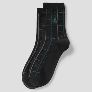 [빈폴] 남성 체크 중목 양말 - 블랙 BE61KTM155 025