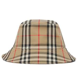 버버리 키즈 빈티지 체크 테크니컬 코튼 버킷햇 아카이브 베이지 8041438