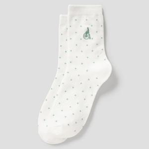 [빈폴] 여성 도트 중목 양말 - 화이트 BE61KTL121 022