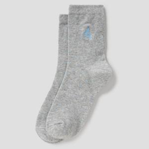 [빈폴] 여성 도트 중목 양말 - 그레이 BE61KTL123 022