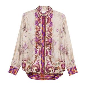 피에르루이마샤 플로럴 버튼 클래식 칼라 셔츠 ALOE S CML11190