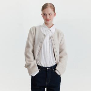 [마리끌레르] 울 버튼 핸드메이드 자켓(MAGAJK01MOT)