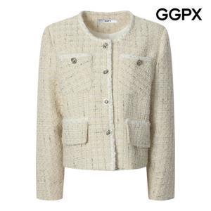 [지지피엑스]하객룩 포켓 트위드 자켓 GQ1JK006B