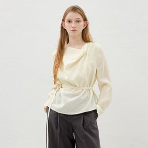 [올리브데올리브] 드레이프 카울넥 블라우스 OW6MB3160