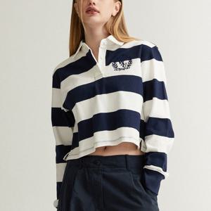 [후아유]여성 크롭 럭비 긴팔티 (WHLAD2338F-T)