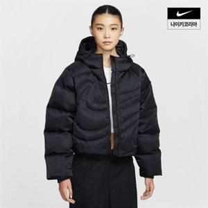 나이키 여성 스포츠웨어 스우시 시리즈 써마 핏 오버사이즈 다운 패딩 재킷 IB2006-010 321337
