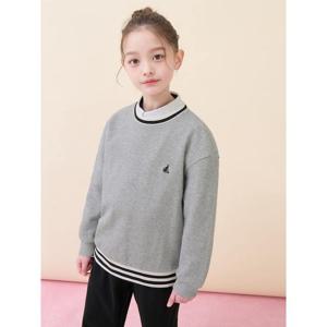 [빈폴키즈] 여아 와플 라운드 상하세트  그레이 (BI6141G093)