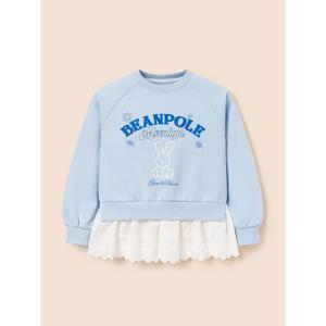 [빈폴키즈] 여아 레이스 포인트 스웨트 셔츠  스카이 블루 (BI6241G04Q)