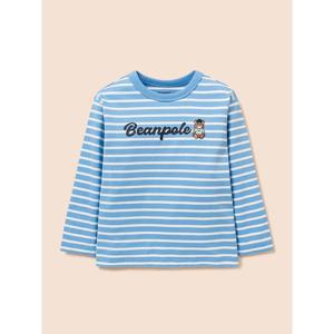 [빈폴키즈] 달이 자수 스트라이프 긴소매 티셔츠  스카이 블루 (BI6241U02Q)