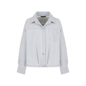 샤트렌 워시 데님 볼륨소매 썸머 재킷_HCEMJK202