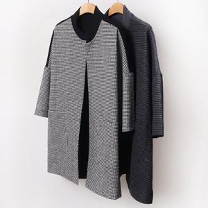 나야홍 / 빅사이즈아우터 B671L601 하운드차이나롱가디건 MN