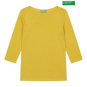 베네통 쿼터소매 보트넥 티셔츠 4S_3GA2E16A1