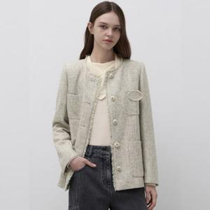 잇미샤 라운드넥 트위드 자켓 ITQ2WJK100