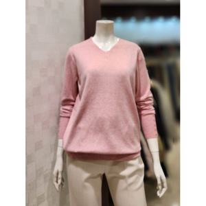 [벨라디터치]MARIOV3G1KT21 단추소매 V넥 니트티