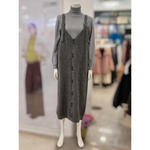 오프리미츠 세이브존02 니트 멜빵 원피스 B24OP2B02