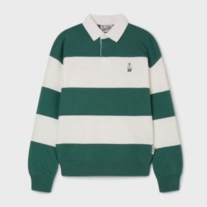 [후아유]남녀공용 Steve Rugby Stripe Sweatshirt WHMAG2221U