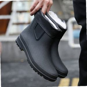 레인부츠 털신발 남성장화 방한화 털부츠 낚시신발
